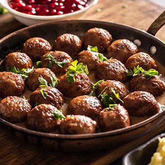 Skandinavska večera – mesne okruglice